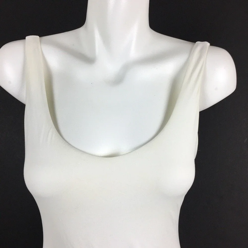 New VICTORIA'S SECRET Low Back Swimsuit Women's Size 10 White Bridal Sexy - Picture 9 of 10